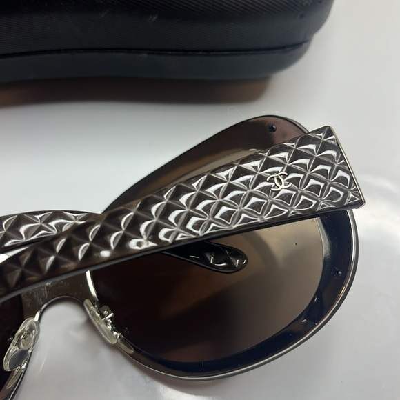 CHANEL Women's Brown Sunglasses - Picture 7 of 10